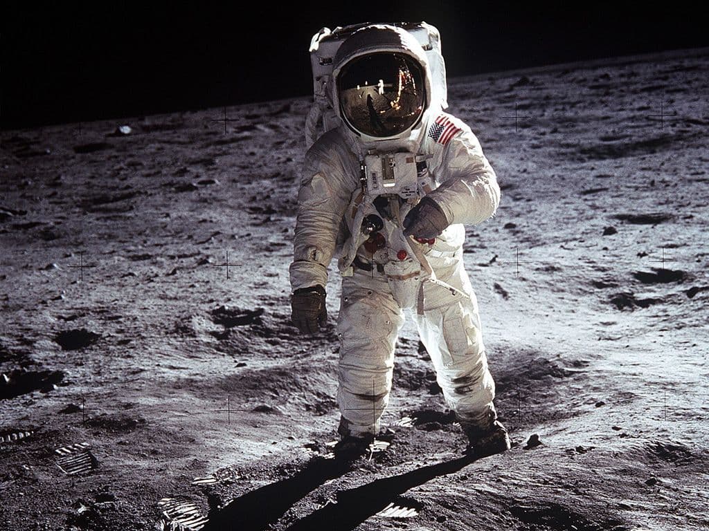 Wie was de eerste man op de maan in 1969?