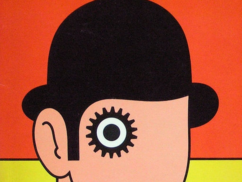 Welke roman, geschreven door Anthony Burgess in 1962, verkent thema's van vrije wil en geweld en werd in 1971 getransformeerd in een iconische en controversiële film door regisseur Stanley Kubrick, bekend om zijn visueel indrukwekkende en psychologisch diepgaande benadering?