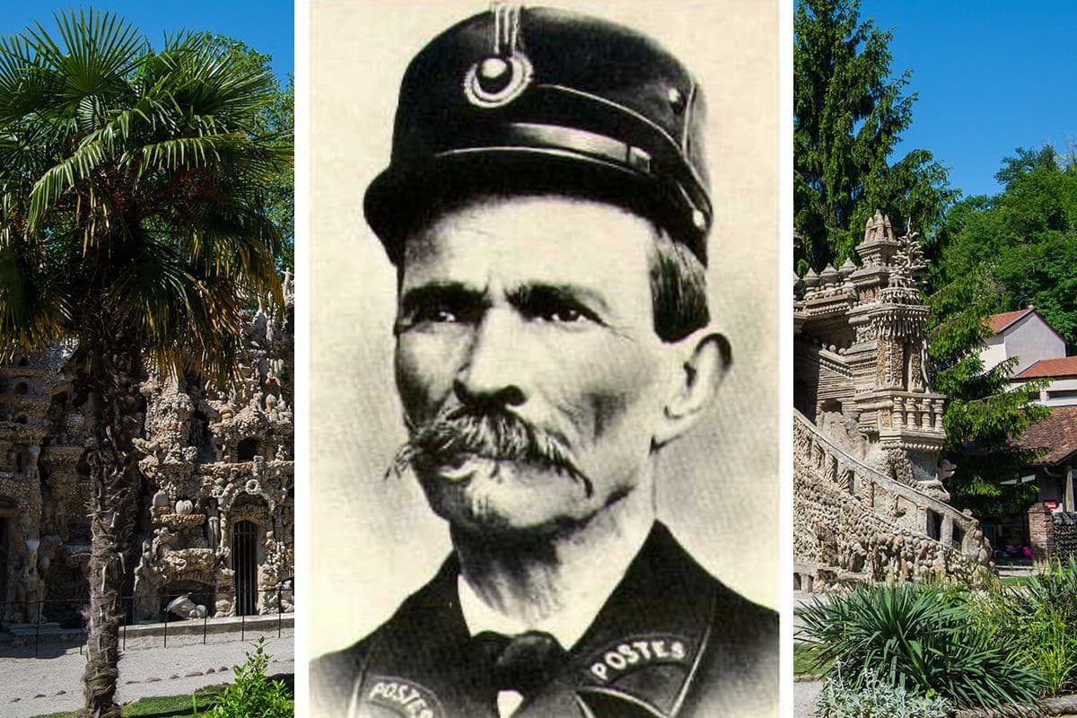Deze Franse postbode wijdde 33 jaar van zijn leven aan het bouwen van zijn Palais idéal in Hauterives, dat beschouwd wordt als een van de opmerkelijkste uitingen van naïeve architectuur, nu uitgeroepen tot nationaal monument. Hij begon de bouw in april 1879. Het verhaal gaat dat hij struikelde over een steen die een voor hem inspirerende vorm had. De volgende dag keerde hij terug naar die plek en begon meerdere stenen te verzamelen. Dit deed hij daarna 33 jaar lang tijdens zijn dagelijkse postroute. Met de verzamelde stenen begon hij een fantasiebouwsel samen te stellen met bijbelse en Hindoïstische elementen. Wie was deze man?