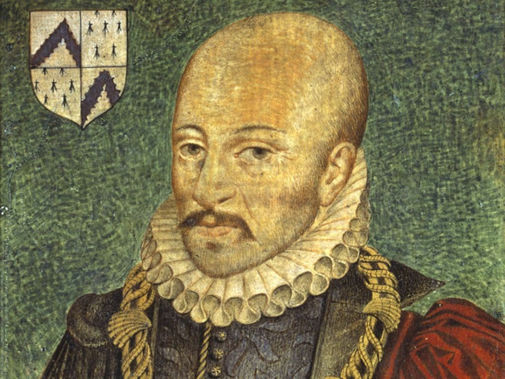 Welke Franse filosoof, schrijver en politicus uit de periode van de Franse Renaissance pionier was bij het schrijven van het essay als literaire genre? Hij bestudeert hierin de mensheid en met name zichzelf als persoon.