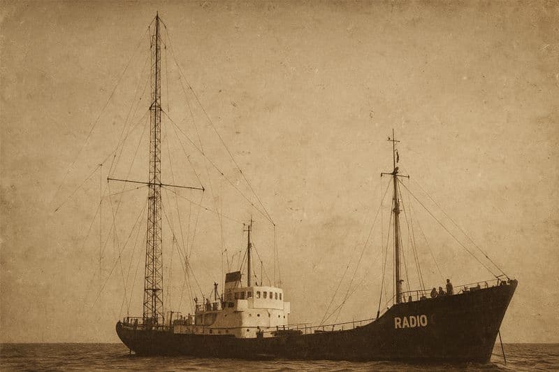 In 1964 ging de eerste piratenzender in de ether. Hij zond uit vanop een schip gelegen voor de Britse kust, maar later ook vanop andere schepen op de Noordzee. De radio werd genoemd naar de dochter van wijlen president Kennedy. Welk is de naam van deze eerste piratenzender?