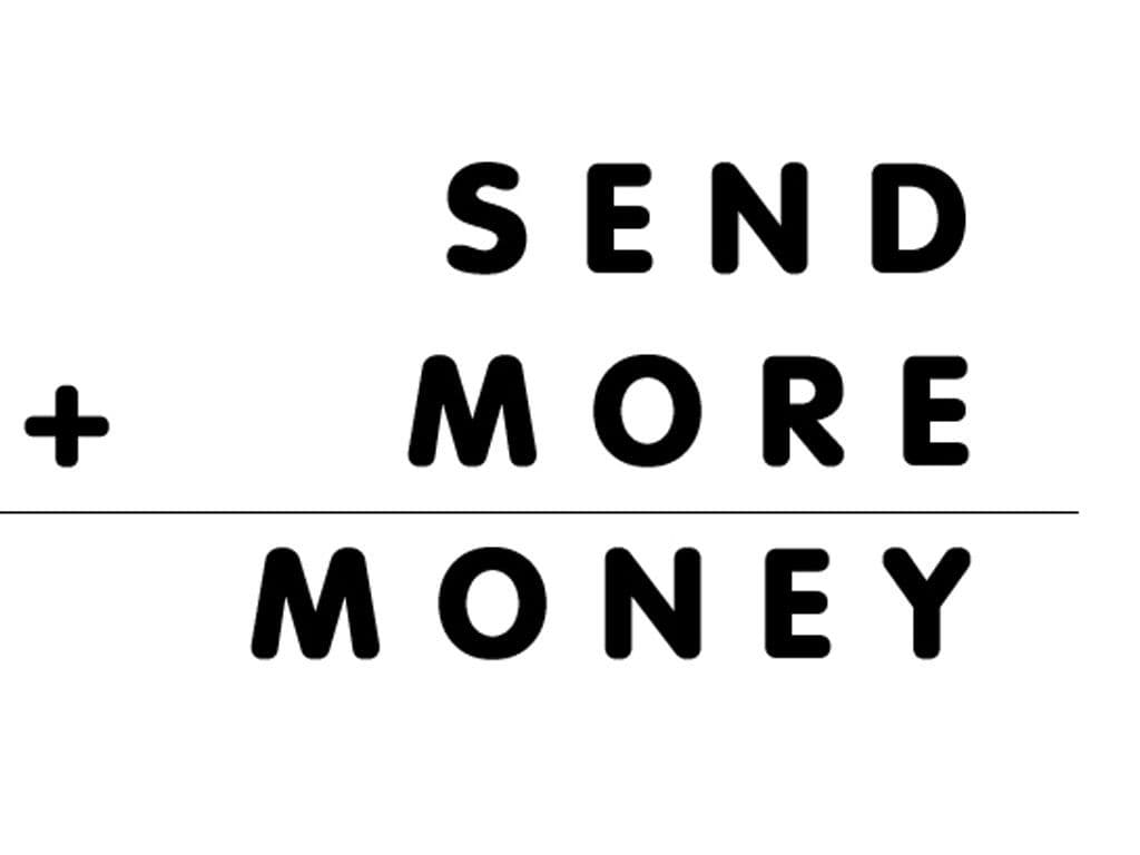 Weet je wat de som is van deze optelling of met andere woorden welke cijfers op de plaats van MONEY moeten staan? We geven mee dat de O een nul is en dat elke unieke letter, een uniek cijfer is.