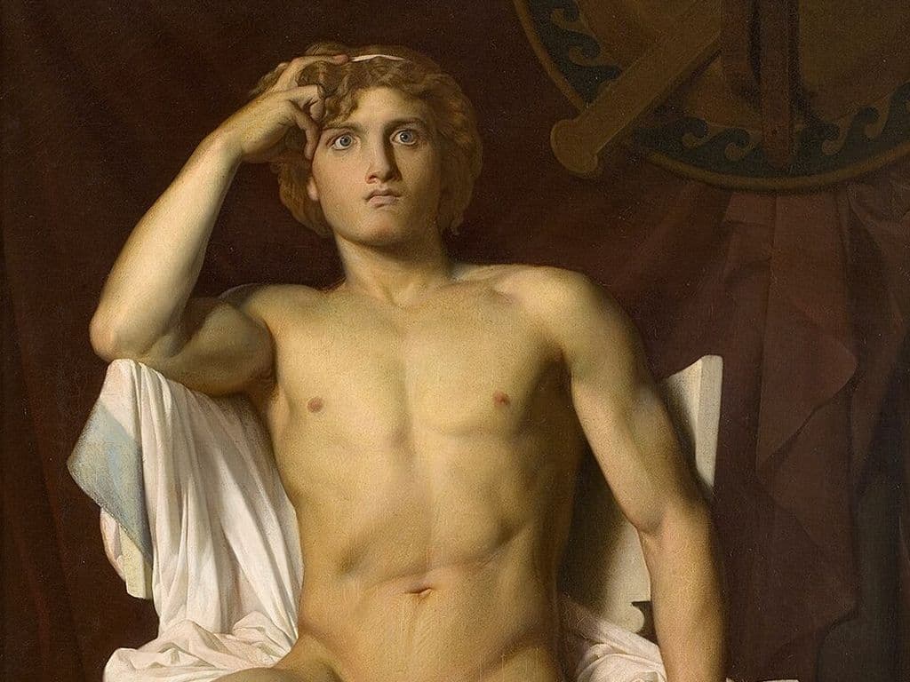 We zijn op zoek naar een figuur uit de Griekse mythologie. Hij is de belangrijkste held uit de Trojaanse Oorlog en de hoofdpersoon in het boek van Homerus, Ilias. Homerus beschrijft de held als de schoonste, de dapperste, sterkste en verhevenste van alle helden.
