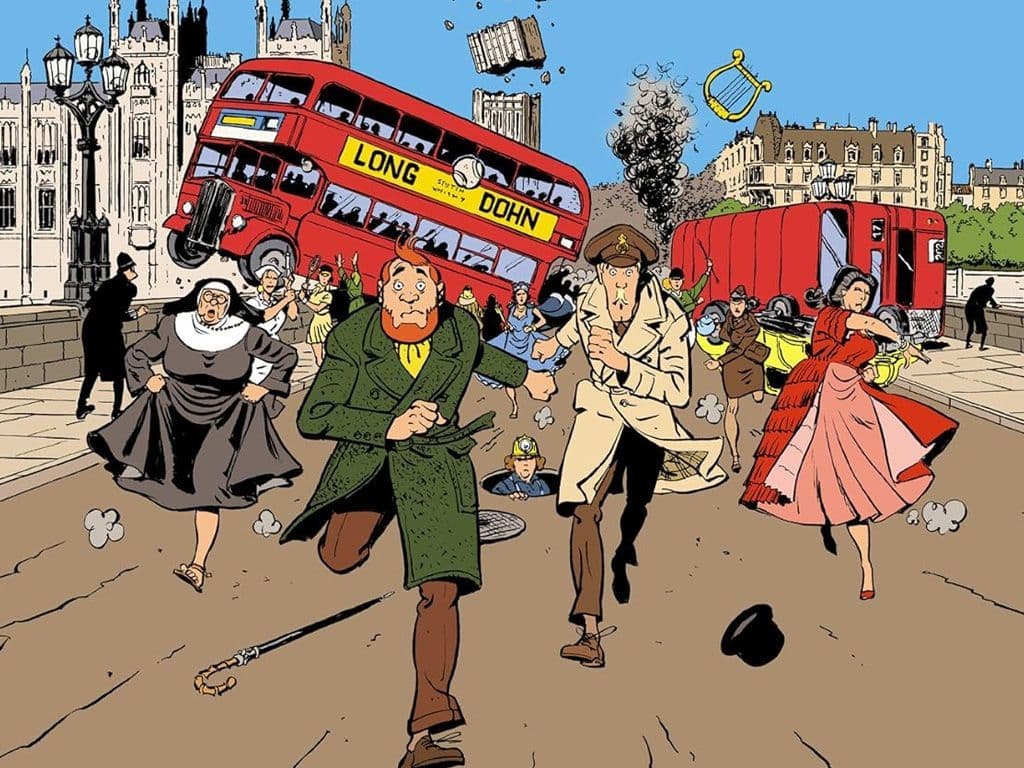 We zien hier de cover van een Belgische stripreeks van auteur Edgar P. Jacobs. De strip is vernoemd naar de 2 hoofdfiguren, Een professor die bijgestaan wordt door zijn vriend een kapitein. Wat is de titel?