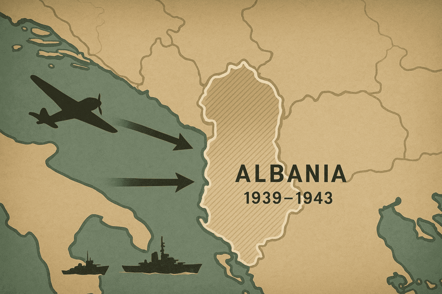 Welk Europees land bezette Albanië tijdens de Tweede
Wereldoorlog van 1939 tot 1943?