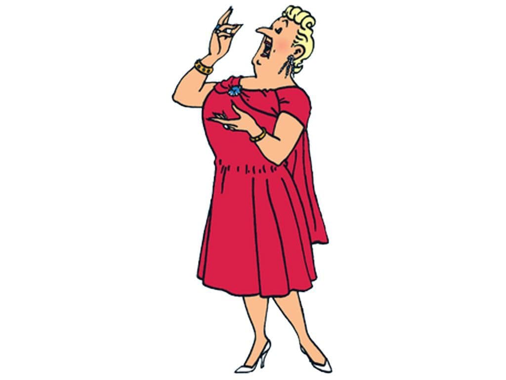 Wat is de naam van de operazangeres uit de Kuifje strips? Ze is het belangrijkste vrouwelijke personage en bestaat reeds sinds 1939.