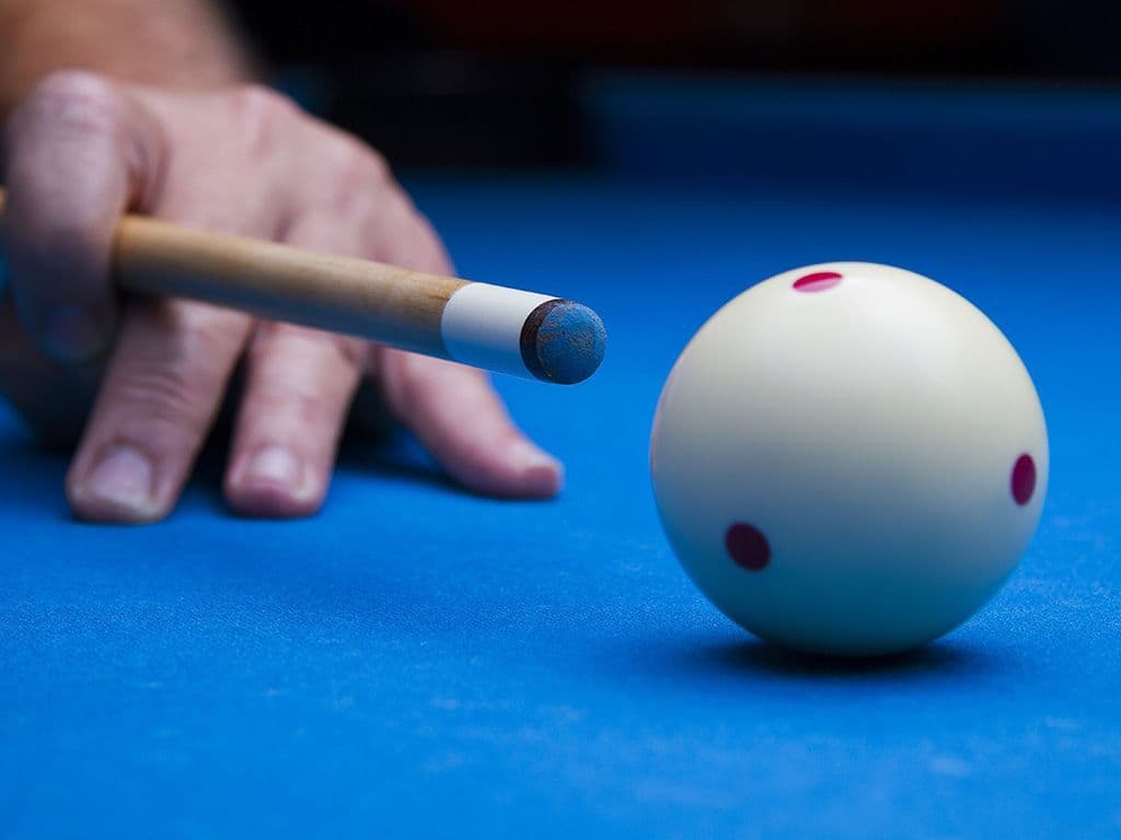 Wat is de naam van de witte bal in biljart?