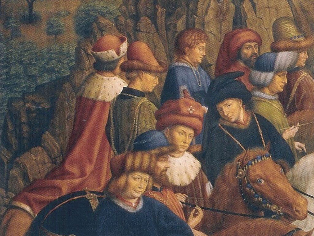Welke deel uit een groter meesterwerk zien we hier afgebeeld. In 1941 werd het originele stuk gekopieerd. In de kopie werd Leopold 3 verwerkt om een duidelijk onderscheid te kunnen maken tussen origineel en kopie?