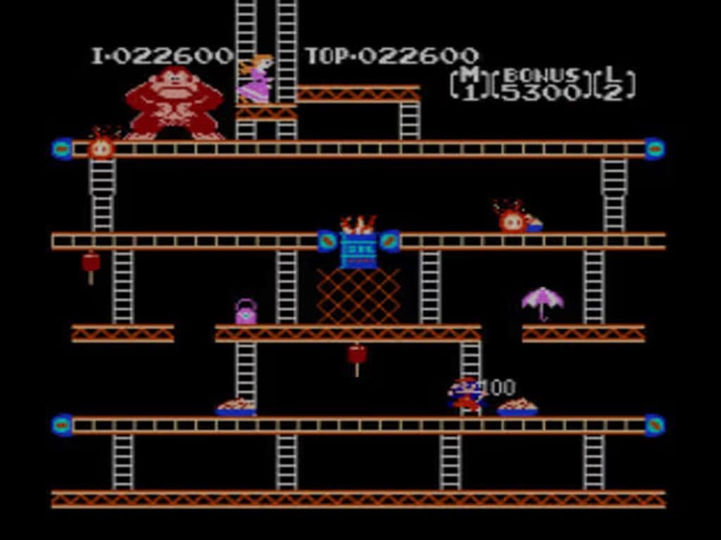 Dit computerspel uit 1981 is het eerste waarin de Nintendo-mascotte Mario voorkomt. Hij moet zich een weg naar boven banen om prinses Pauline, die is gevangen door zijn snode vijand, te bevrijden. Hoe heet dit computergame?