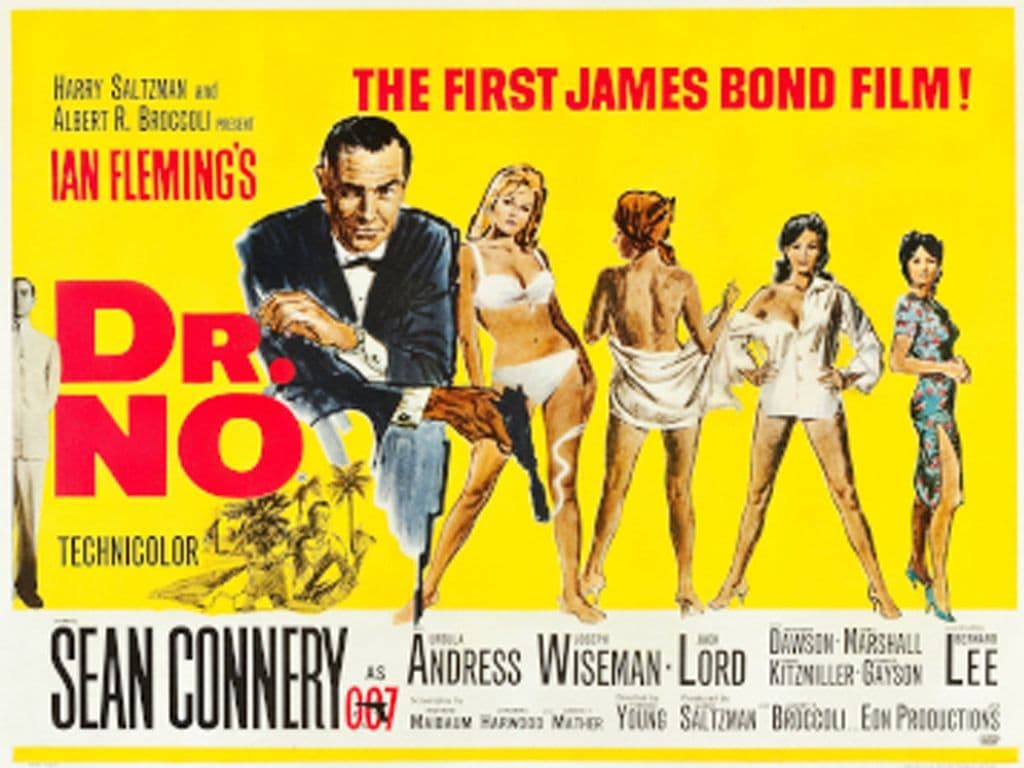 De fictieve Britse geheim agent James Bond kent men vooral uit een van de succesvolste filmreeksen aller tijden, die begon met Dr. No met Sean Connery als Bond. Op dit moment bestaat de filmreeks uit vierentwintig films en is Daniel Craig de laatste en zesde James Bond. In welk jaar kwam de eerste Bond film Dr. No uit?