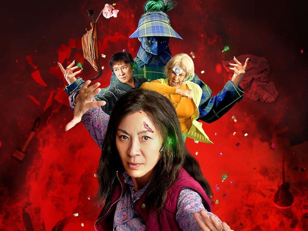 De topfavoriet is met 7 Oscars de grote winnaar van de Academy Awards 2023. Regisseurs Daniel Kwan en Daniel Scheinert mochten onder meer de prijs voor Beste Film en Beste Regie in ontvangst nemen en Michelle Yeoh, Jamie Lee Curtis en Ke Huy Quan kregen een Oscar voor hun acteerprestaties in de film. Wat is de titel van de film?