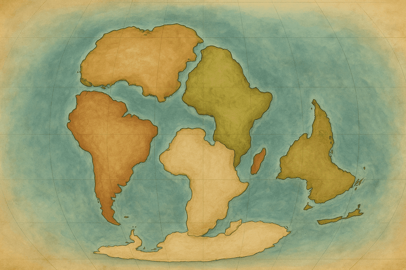 Hoe heette de landmassa waartoe 180 miljoen jaar geleden Australië, Afrika, Zuid-Amerika, Antartica en India behoorden?