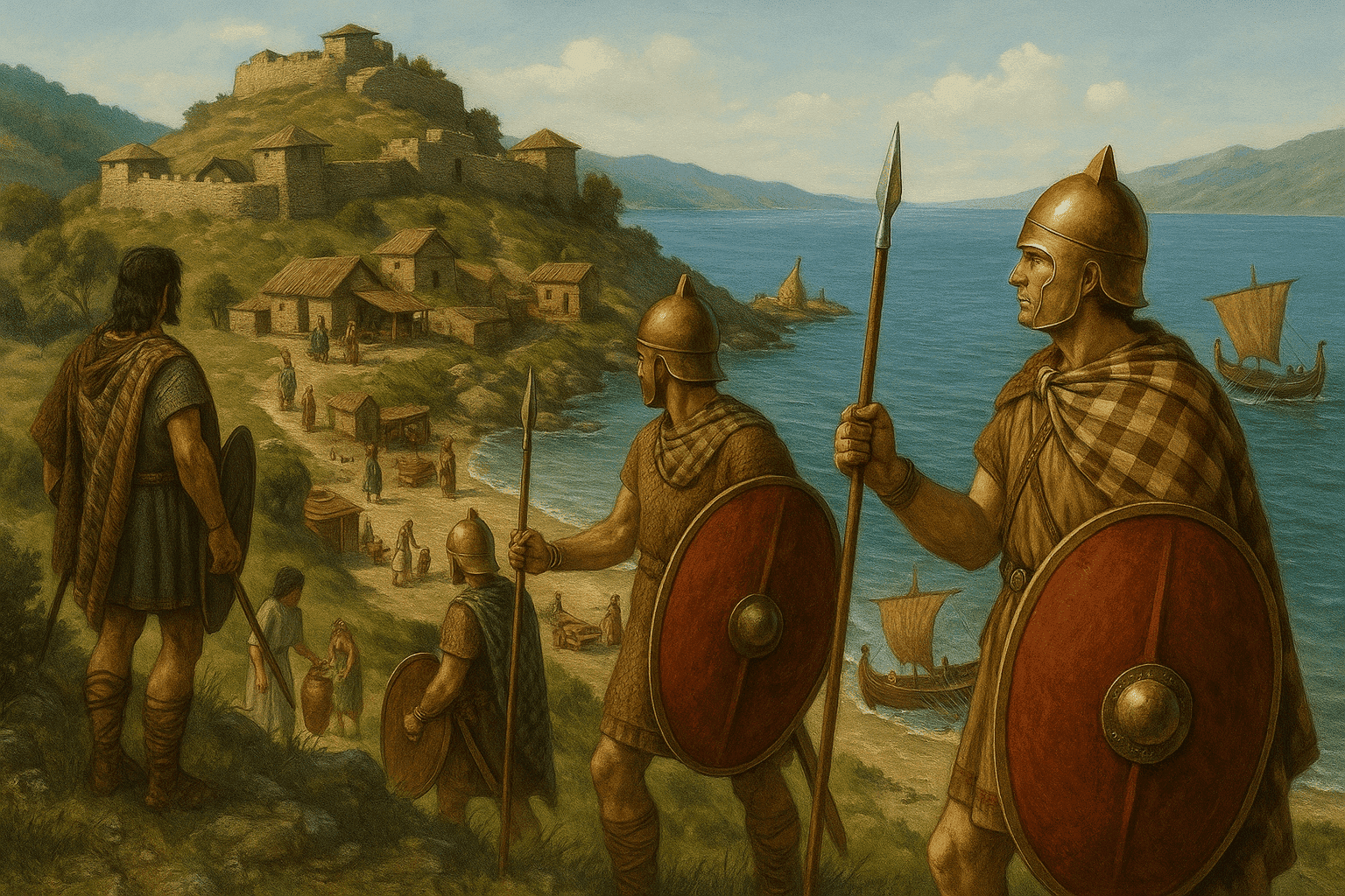 Welke oude beschaving met een uitgestrekt rijk bewoonde het gebied van het huidige Albanië vóór de Romeinen?
