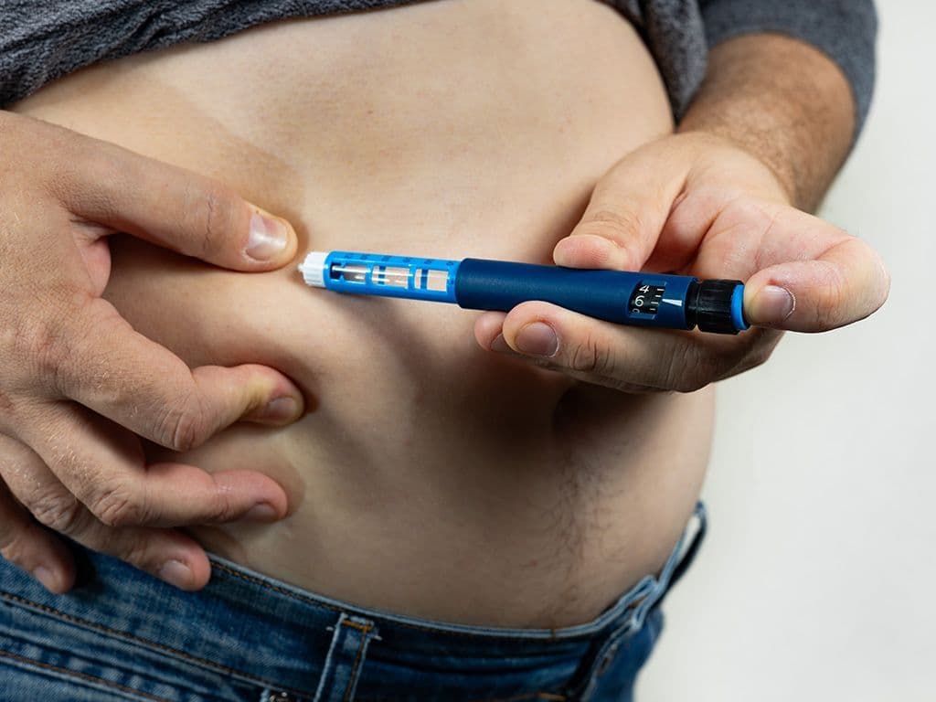 Met welk hormoon is er een probleem bij een diabetespatiënt?
