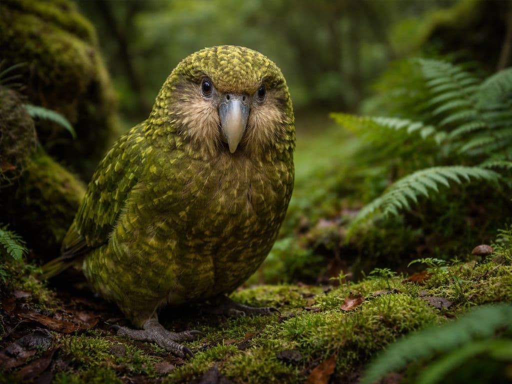 Fauna opschudding in Nieuw-Zeeland. Tegen alle verwachtingen in werd de Püteketeke er verkozen tot vogel van de eeuw. Onze favoriet was echter deze zwaar uitgevallen papegaaiachtige die steevast opduikt in de lijst van domste dieren op onze planeet. Volgens sommige bronnen zouden de vogels af en toe op hun bek gaan omdat ze durven te vergeten dat ze niet kunnen vliegen. Hoe heet deze domme vogel?