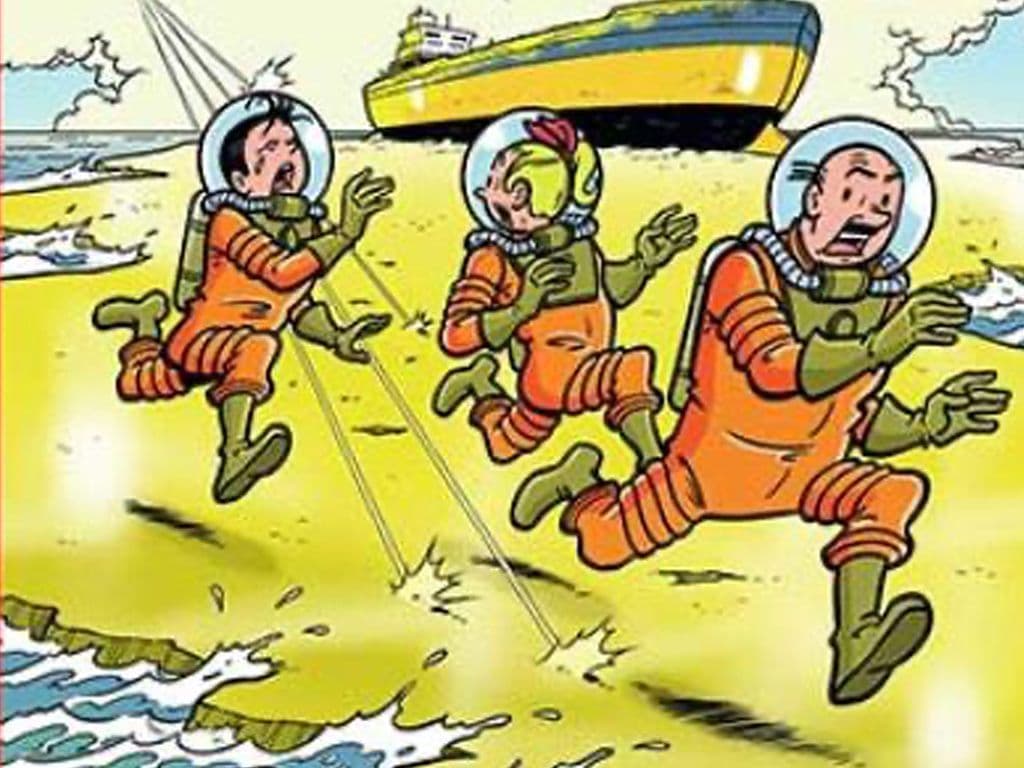 U ziet hier nummer 347 van Suske en Wiske, dat verscheen in maart 2019. Dit boek handelt over de tonnen vuil die zich in de zeeën en oceanen bevindt. Wat is de naam van dit album van Suske en Wiske?