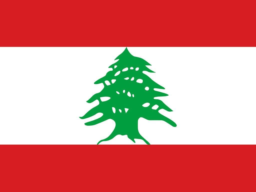 Op deze vlag staat een cederboom, het symbool voor vrijheid en hoop. Van welk land is deze vlag?