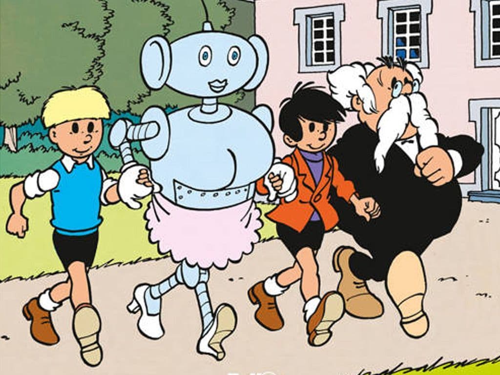 In het 95 ste album van Jommeke heeft professor Gobelijn geen tijd voor zijn huishouden. Daarom ontwerpt hij een robot die dat voor hem doet. Uiteraard loopt het mis door de verstrooidheid van de professor en uiteraard redden Jommeke en zijn vrienden nadien de meubelen. Hoe heet deze robot, tevens de titel van het album?
