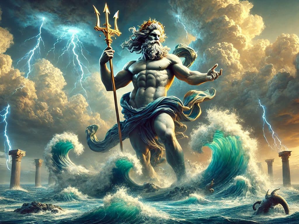 Hoe heet de Romeinse god van de zee?