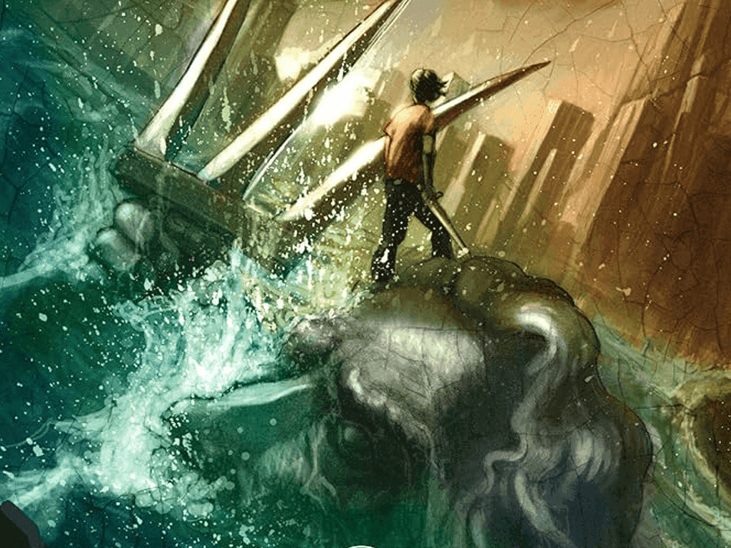 Deze vijfdelige boekenserie werd geschreven door Rick Riordan. Het eerste boek verscheen in Amerika in 2005 en de reeks eindigde in 2009. De boeken gaan over de avonturen van
een Amerikaanse jongen die met zijn moeder en stiefvader in New York woont. In het eerste boek komt hij echter tot de vaststelling dat hij de zoon van Poseidon is, en dus een
halfgod. De boekenserie werd ook verfilmd, met Logan Lerman in de hoofdrol. Wat is de naam van deze serie van boeken en films, die dikwijls gewoon wordt afgekort tot de voor- en achternaam van het personage? Met die voor- en achternaam zijn wij dus ook al
tevreden.
