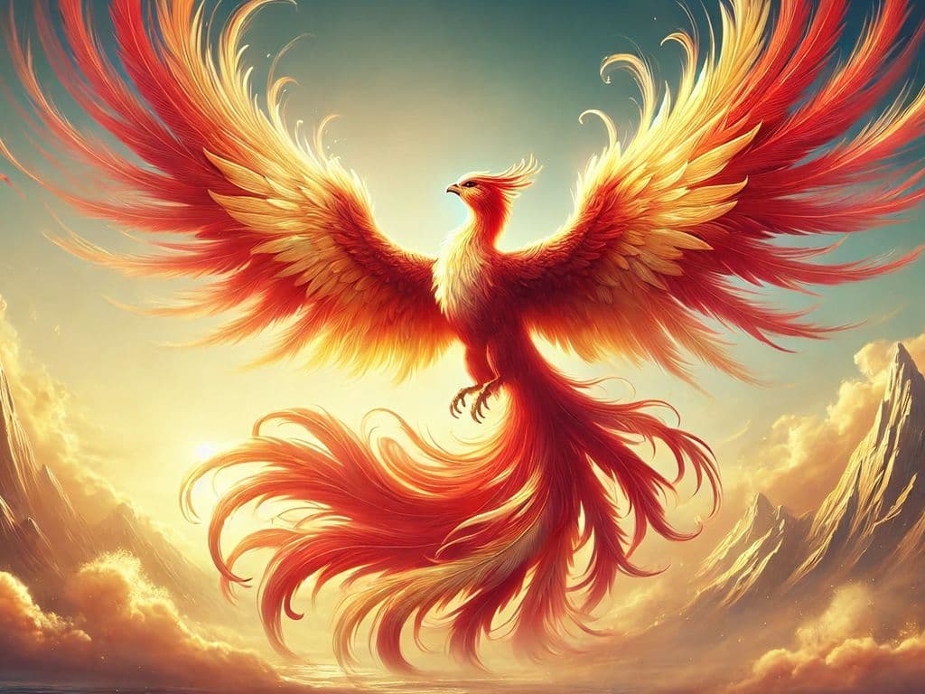 Welke vogel uit de mythologie kwam uit de as van zijn nest opnieuw tot leven?