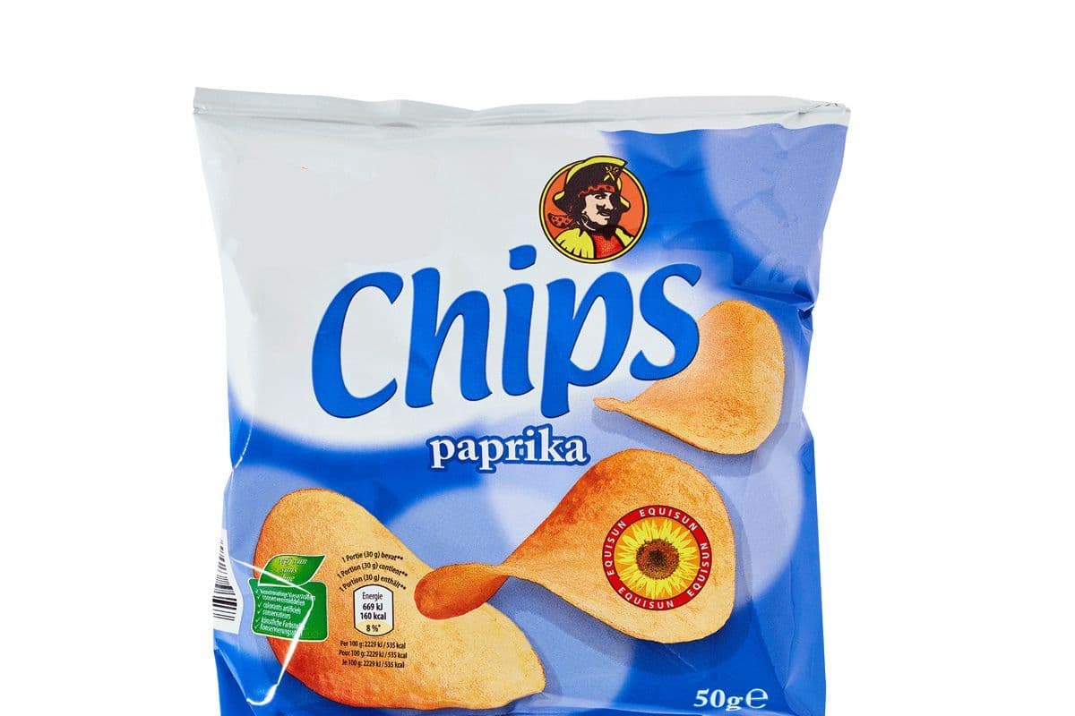 Wat was de merknaam van deze chips, te verkrijgen in de Aldi tot 2023?