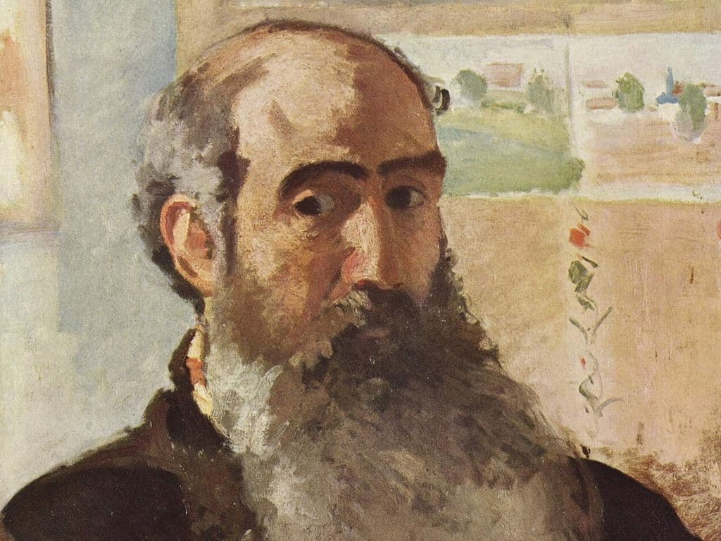 We zoeken de naam van een Franse impressionistische kunstschilder, gestorven in 1903. Hij was altijd op zoek naar nieuwe vormen en werd zo één van de meest vernieuwende onder de impressionisten. Hij was één van de eersten die de kleuren ging opdelen, zoals in zijn werk De Tuin van de Mathurins bij Pontoise, Tijdens zijn verblijf in Parijs was hij de mentor van Vincent van Gogh. Op het scherm zien jullie ook een zelfportret.