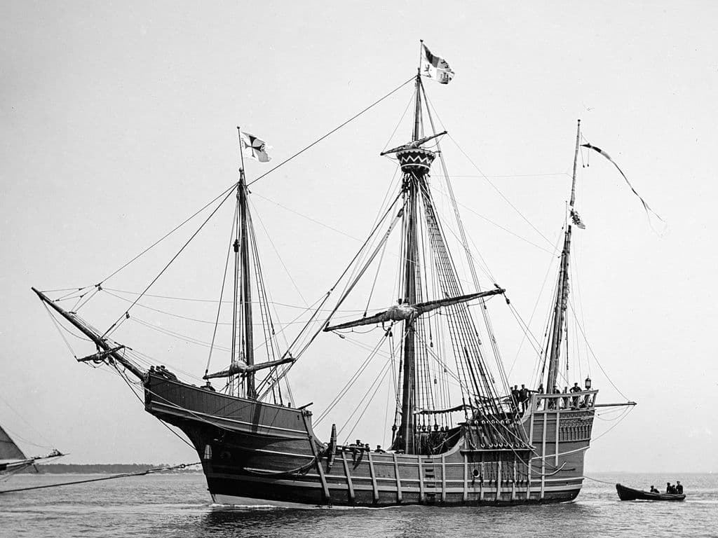 Hoe noemde Columbus' vlaggenschip dat eigendom was van Juan de la Cosa?
