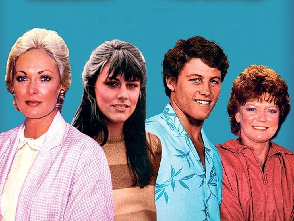 We zien hier de personages uit een Australische serie. De serie gaat over een tweeling (John en Angela) die bij de geboorte gescheiden is. Later worden ze verliefd op elkaar, zonder te weten dat ze broer en zus zijn. Welke serie, die bij ons werd uitgezonden op BRT tussen 1982 en 1987, zoeken we?