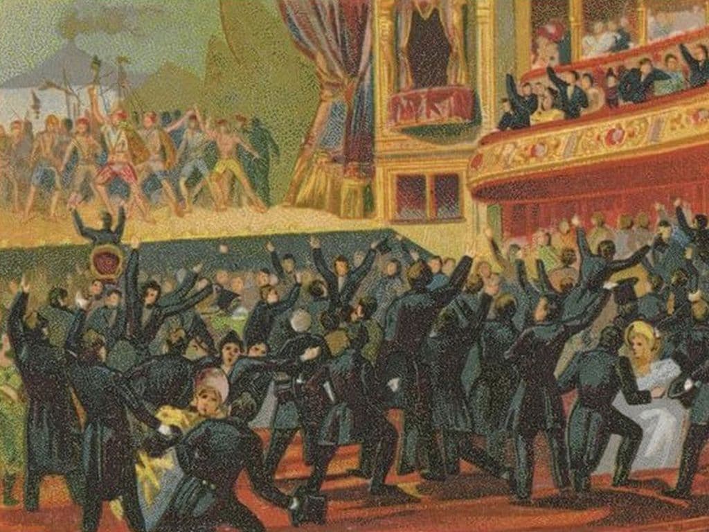 Welke opera van Daniel Auber, die in 1830 in Brussel werd opgevoerd, wordt vaak gezien als een belangrijke aanleiding voor de Belgische Revolutie?