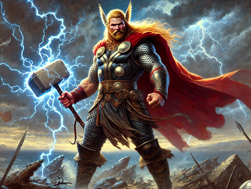 Wie is de Noordse god van donder en oorlog?