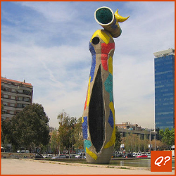 Quizvraag Standbeeld Spanje Barcelona Kunstenaars 2000